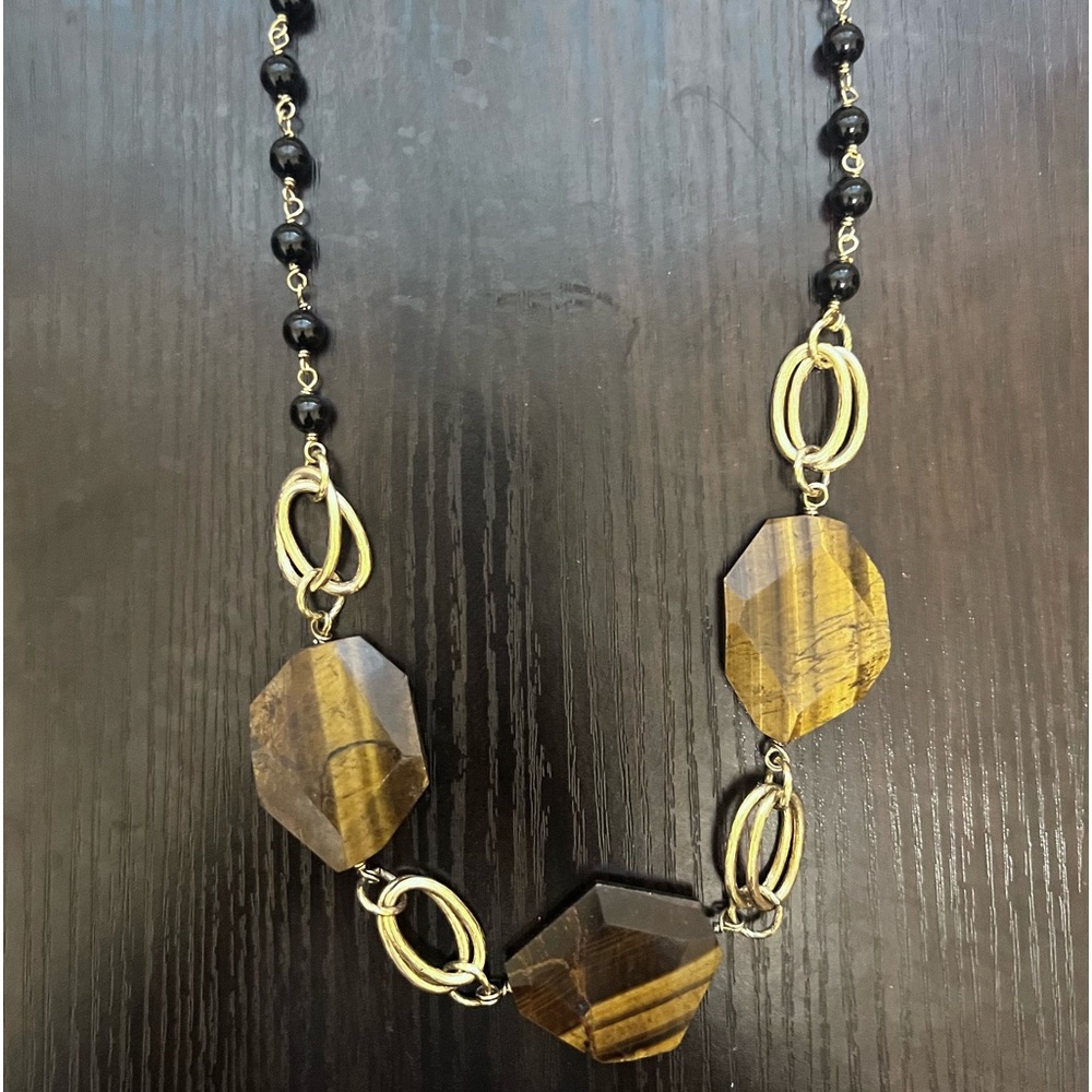 Vintage tiger eye necklace